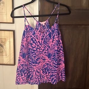 Lilly Pulitzer Rory Tank Top in 'Zebra Rollin In The Grass', women's size S